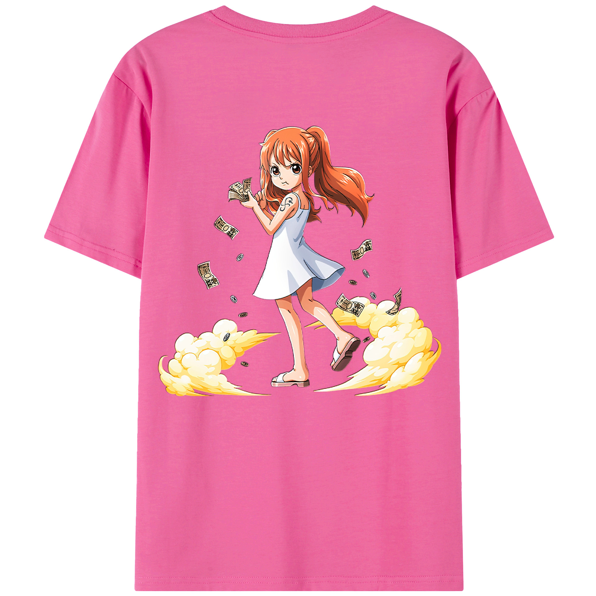 （画像用） ワンピース ナミ ONE PIECE Nami レディース半袖Tシャツ(バックプリント)